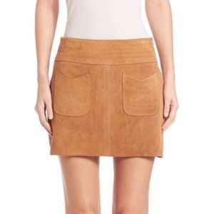 Free People modern love suede skirt
